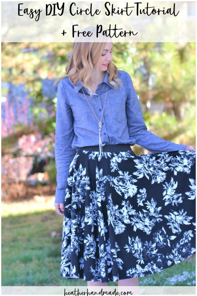 Free Circle Skirt Pattern Heather Handmade