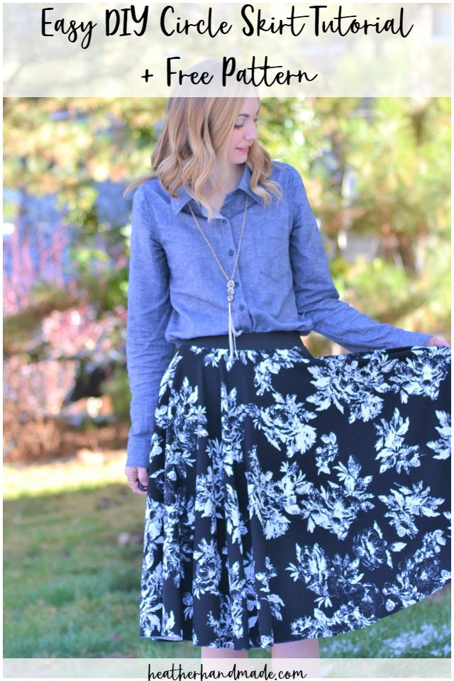 easy diy circle skirt tutorial