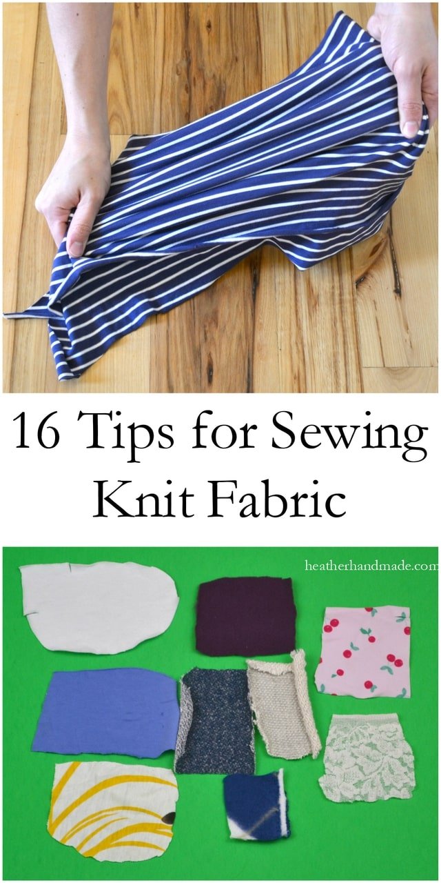 16 Tips for Sewing Knits // heatherhandmade.com