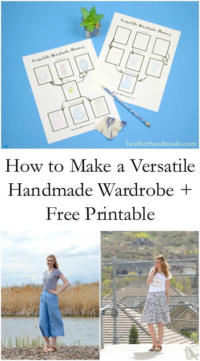 How to Make a Versatile Handmade Wardrobe + Free Printable // heatherhandmade.com