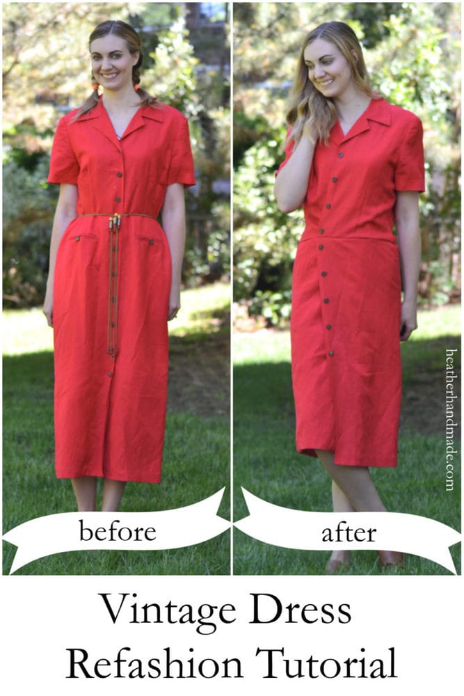 Vintage Dress Refashion Tutorial
