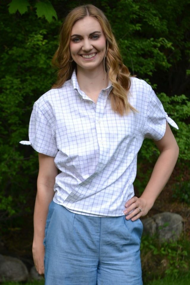 button up shirt refashion tutorial