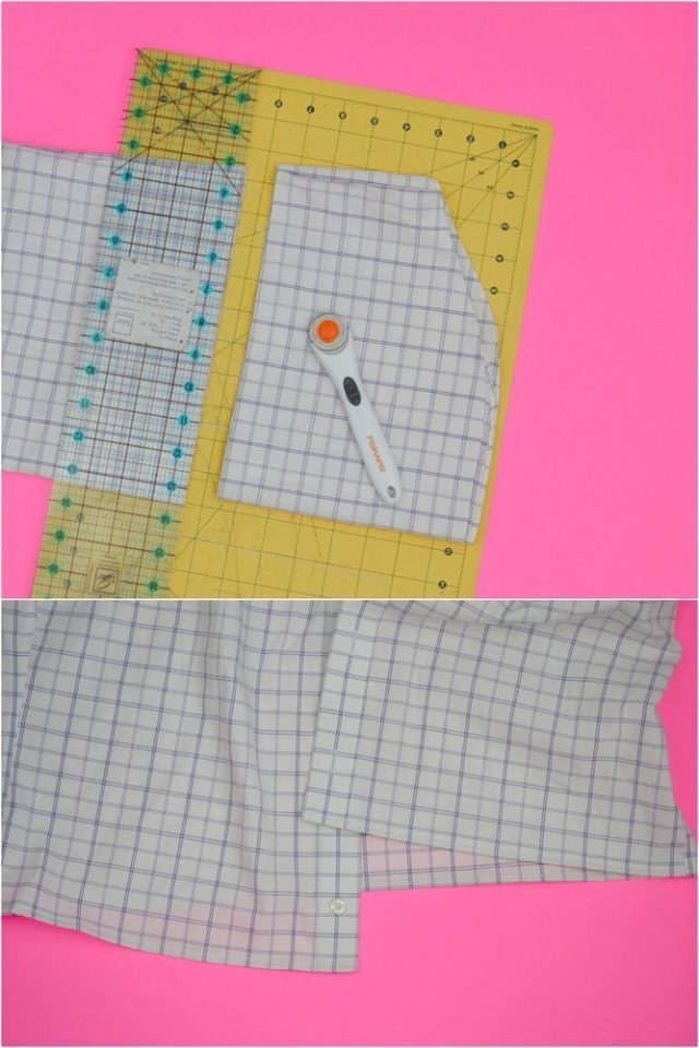 button up shirt refashion