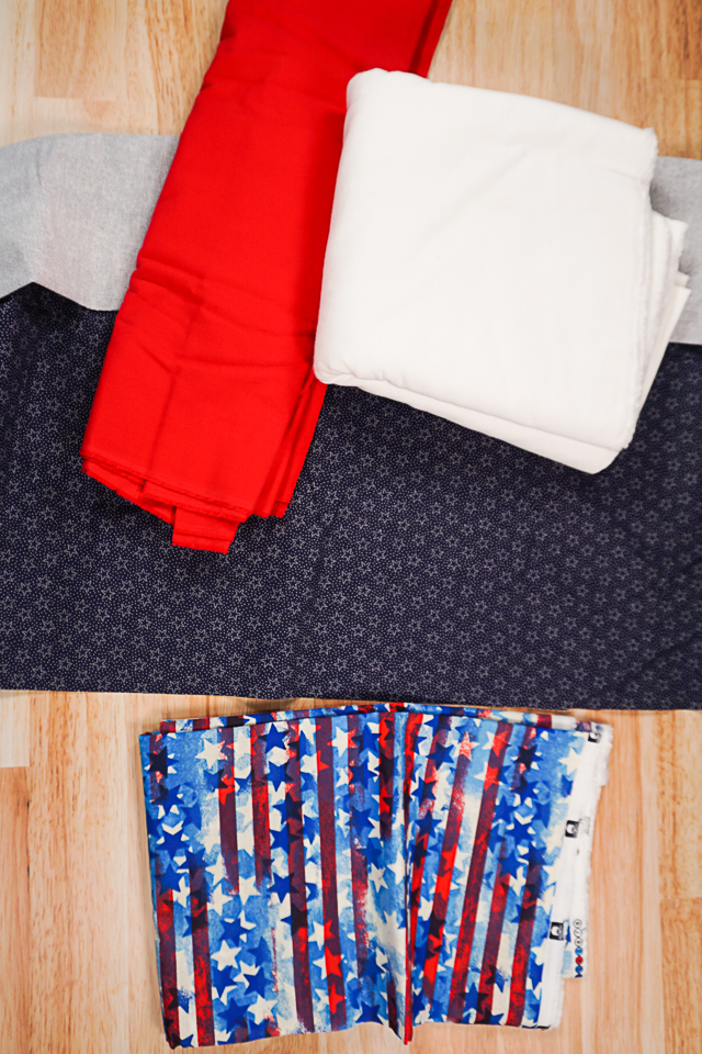 flag rag quilt supplies