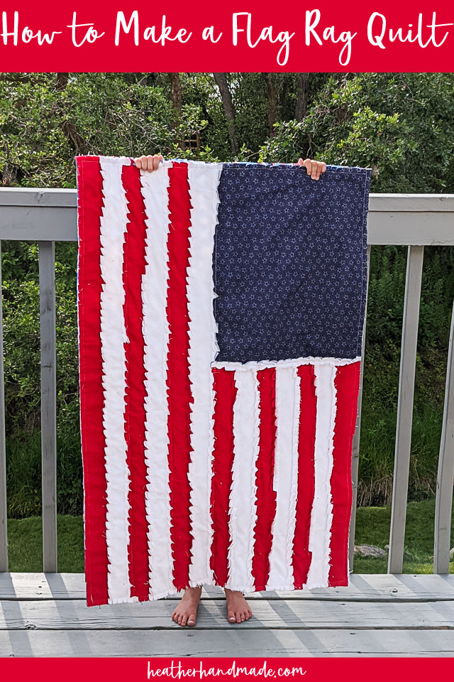 How to Make a Flag Rag Quilt