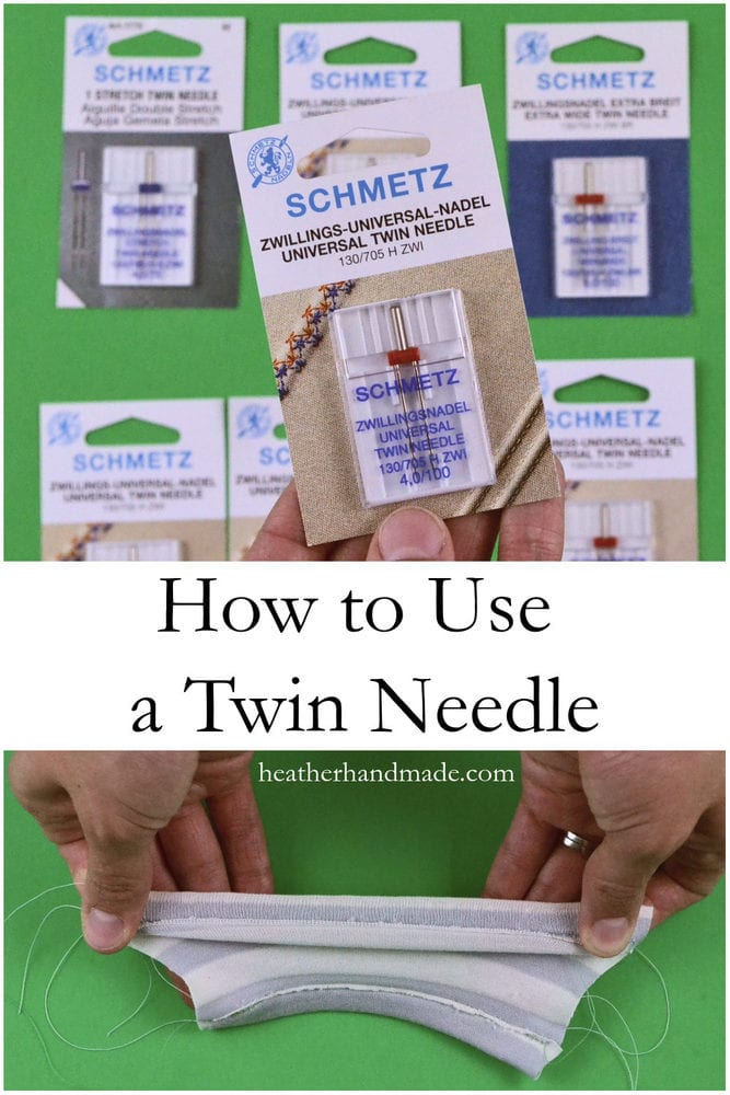 How to Use a Twin Needle // heatherhandmade.com