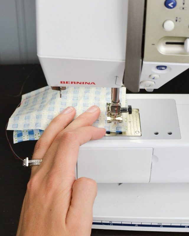 pivoting with sewing machine needle down