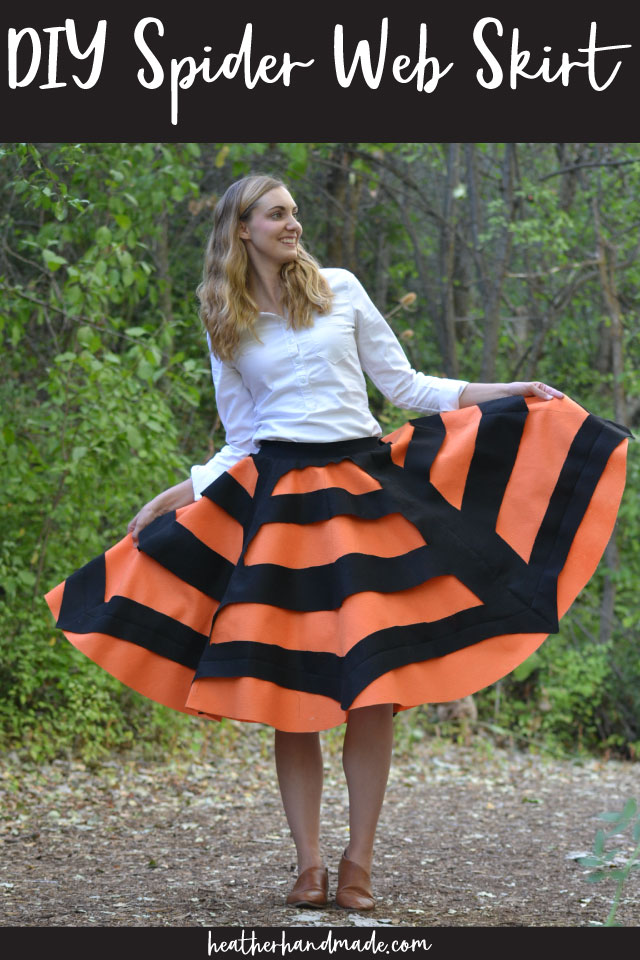 DIY Spider Web Skirt Easy Halloween Skirt Heather Handmade