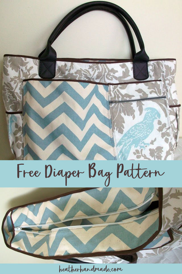 Free Diaper Bag Pattern and Tutorial