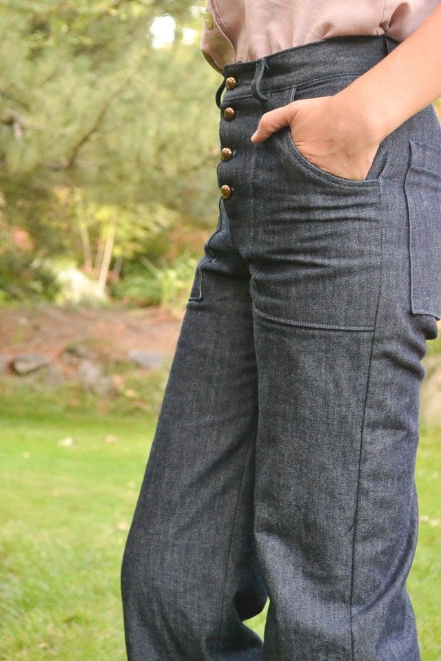 Denim Lander Pants + Rayon Cheyenne Tunic // heatherhandmade.com