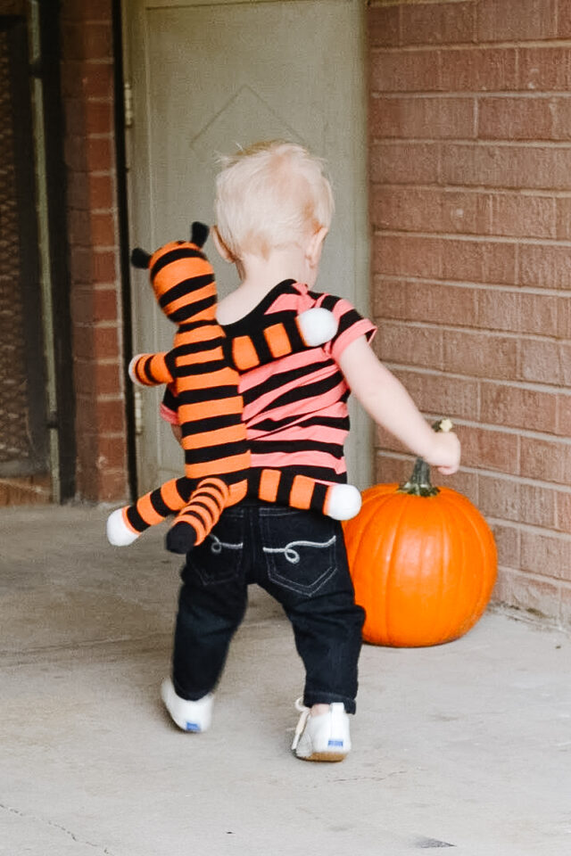 DIY Calvin and Hobbes Costume back