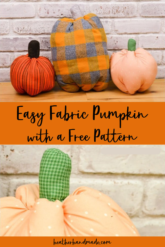 How to Make Fabric Pumpkins