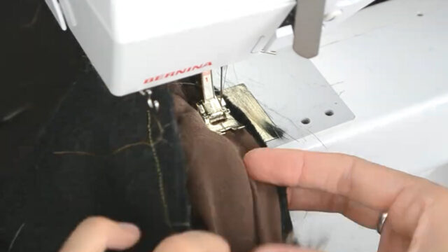 sew around bottom edge