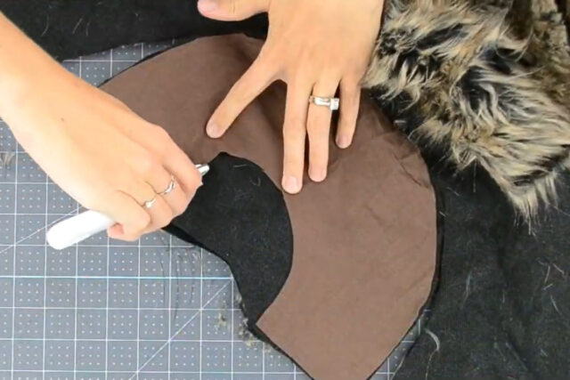 cut out collar pieces