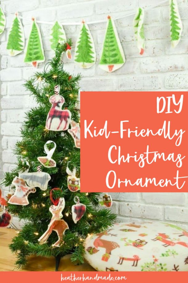 Sew a DIY Kid-Friendly Christmas Ornament with Fleece • Heather Handmade