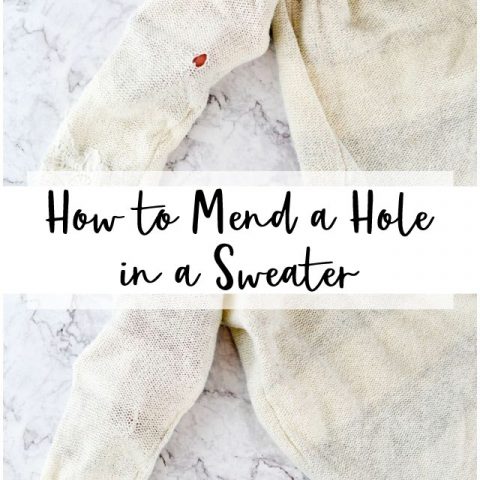 How to Fix a Hole in a Sweater