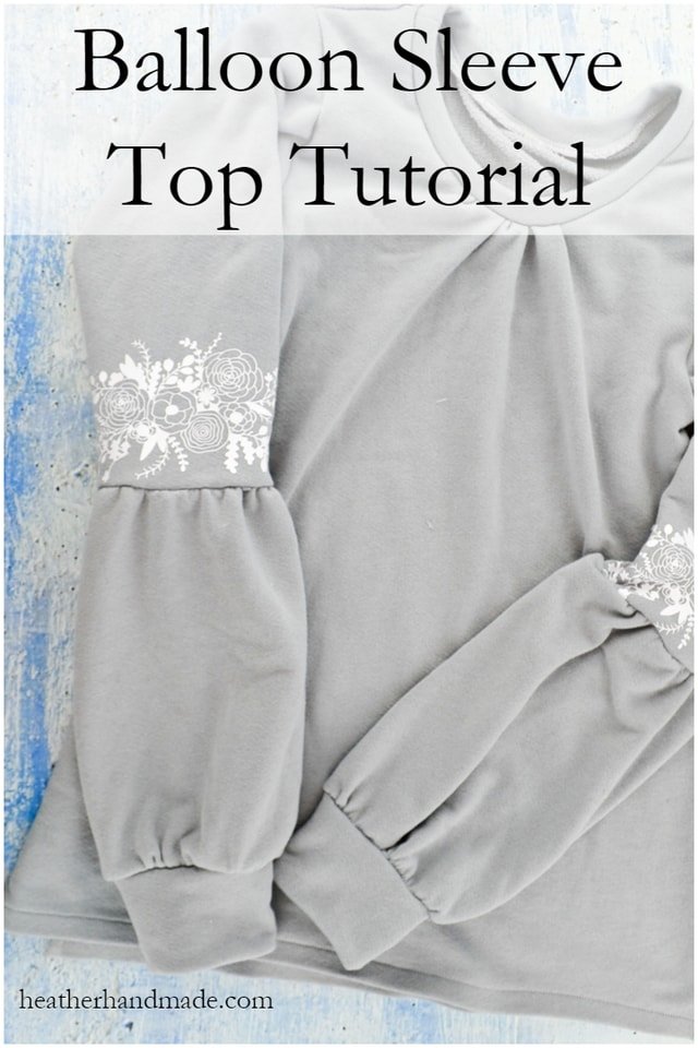 Balloon Sleeve Top Tutorial