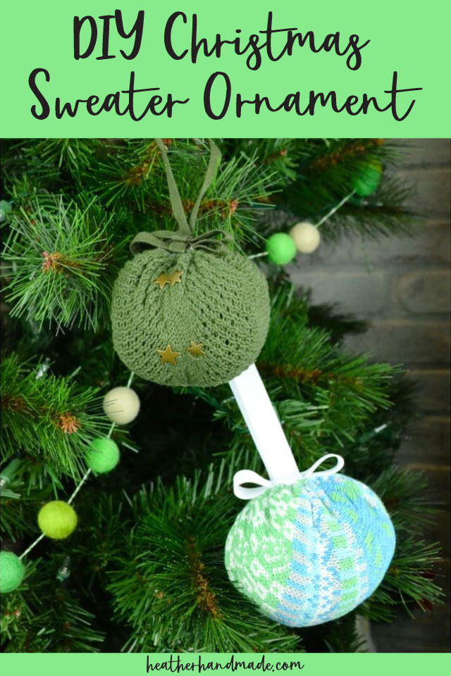 DIY Christmas Sweater Ornament