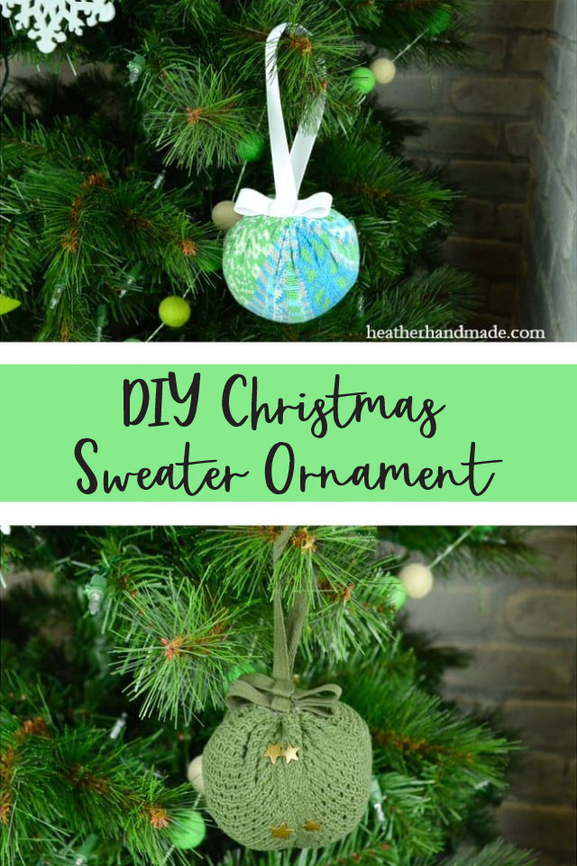 DIY Christmas Sweater Ornament