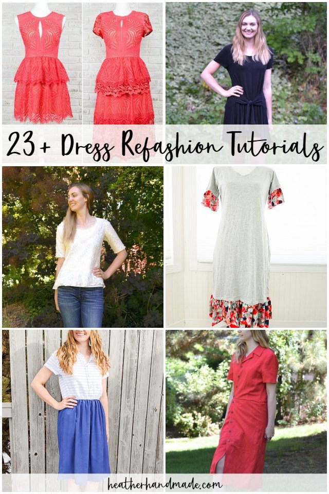 dress refashion tutorials