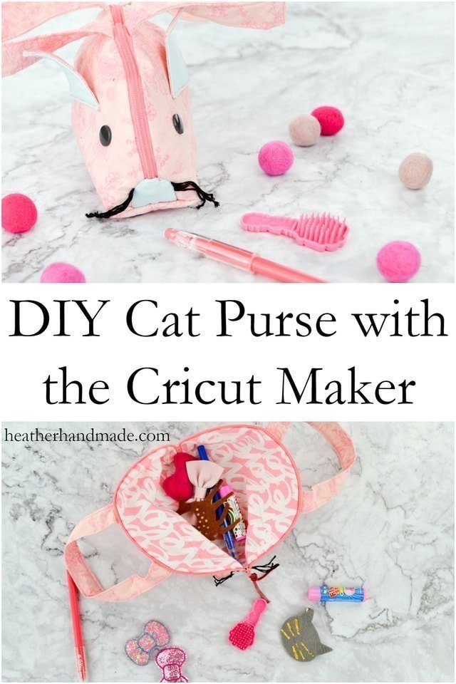 DIY Cat Purse with the Cricut Maker // heatherhandmade.com