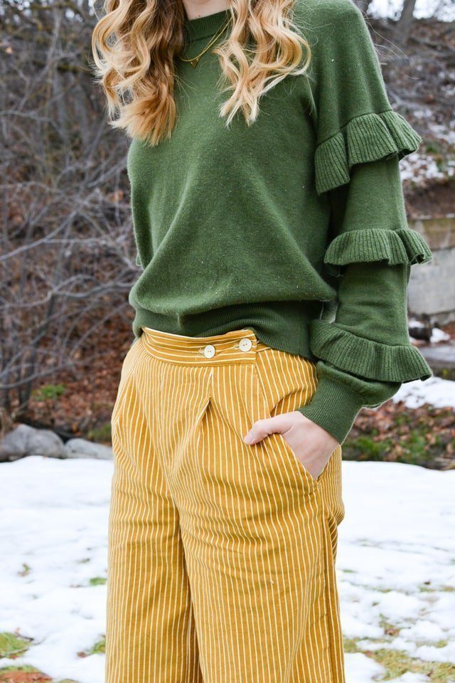 Corduroy Flint Pants // heatherhandmade.com