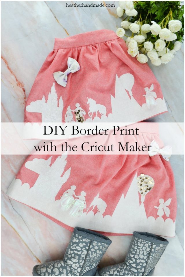 DIY Border Print Skirt // heatherhandmade.com