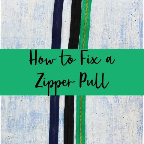 how to fix a zipper if the pull came off