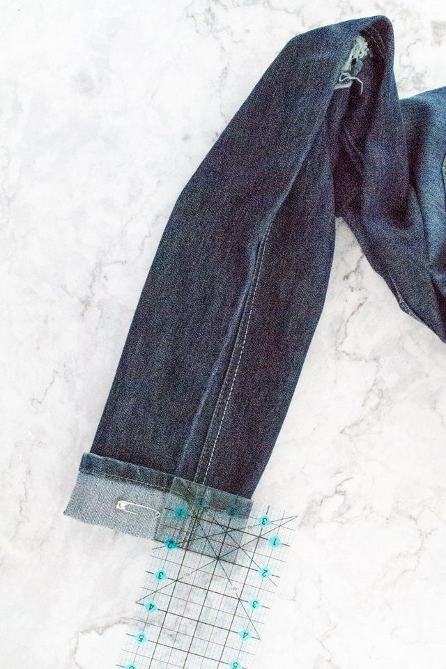 How to Hem Jeans with the Original Hem // heatherhandmade.com