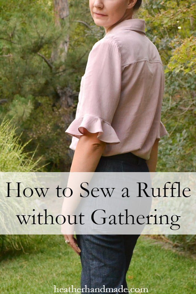 How to Sew a Ruffle Without Gathering // heatherhandmade.com