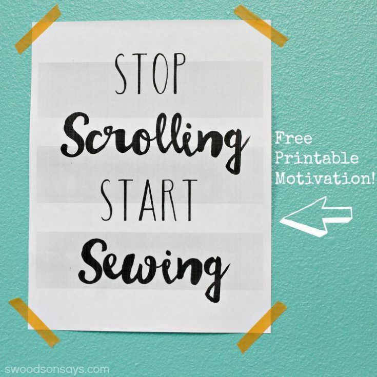 Free sewing printable wall decor