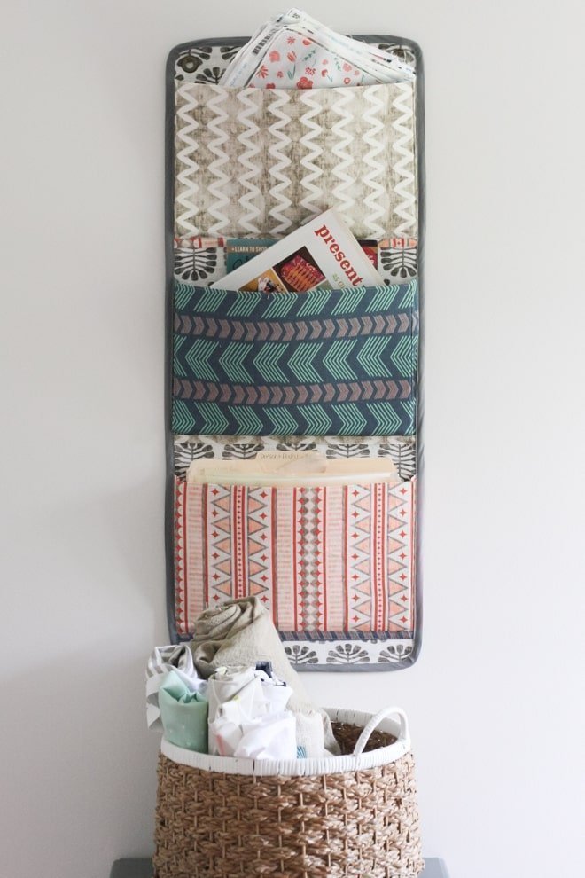 DIY Fabric Wall Organizer