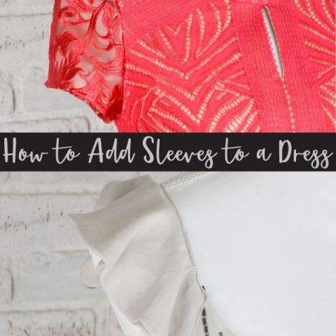 how to add sleeves to a dress