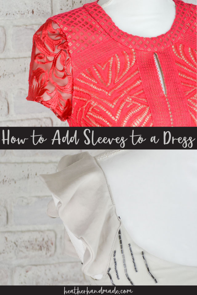 how to add sleeves to a dress