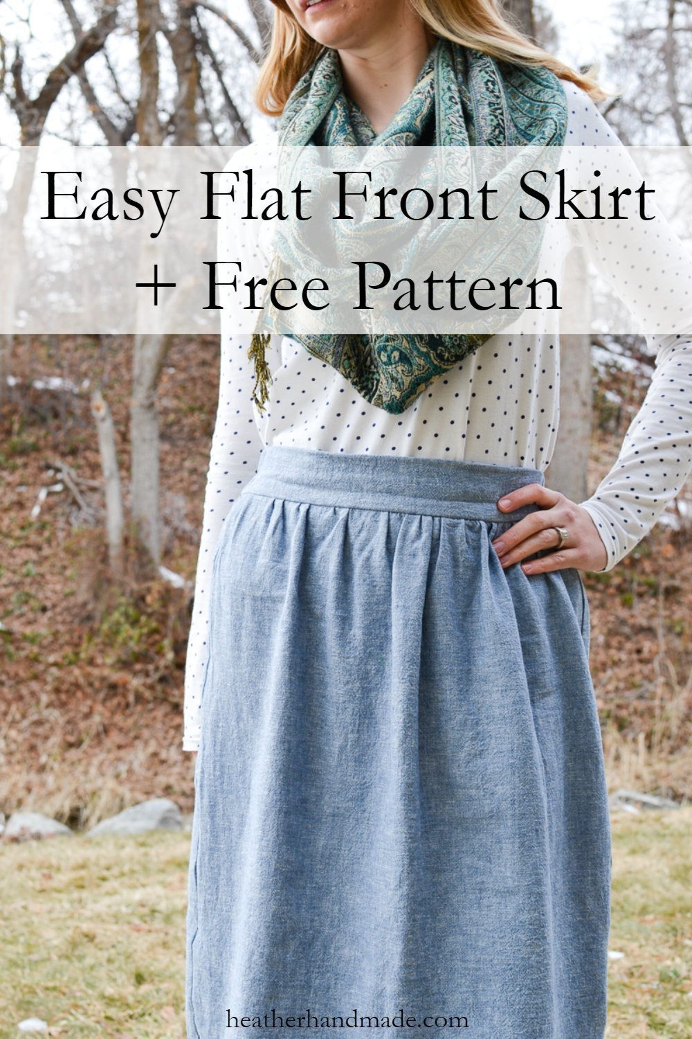 half elastic waist skirt tutorial