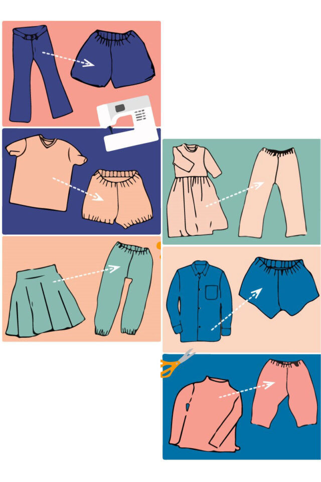 upcycled pants sewing pattern