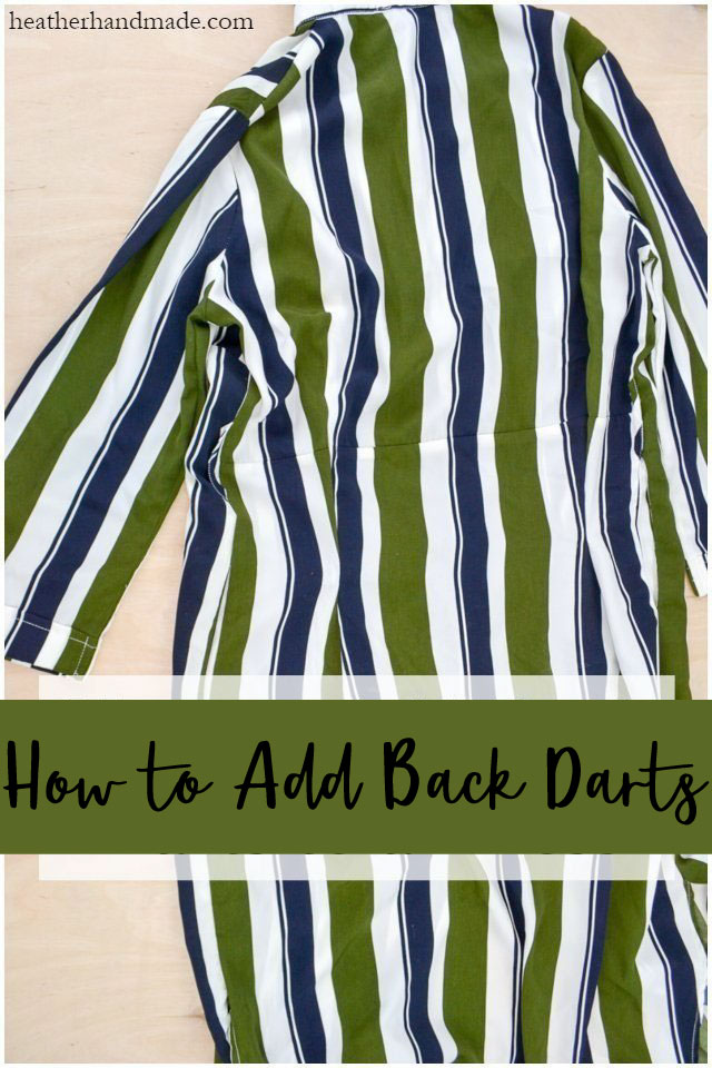 How to Add Back Darts to a Dress