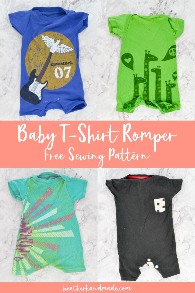 free baby t-shirt romper sewing pattern