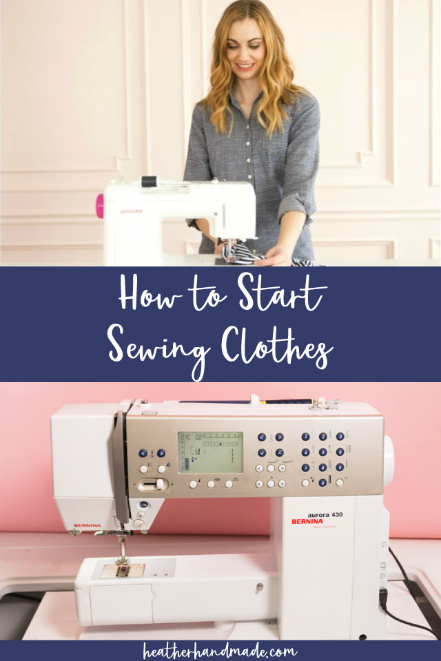 how to start sewing clothes
