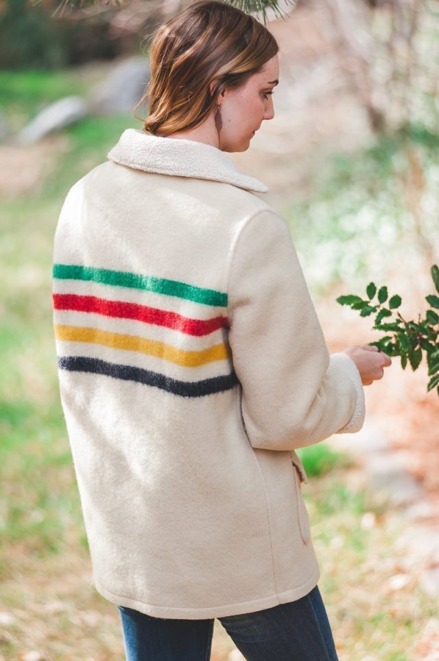 Hudson Bay Wool Coat Refashion // heatherhandmade.com