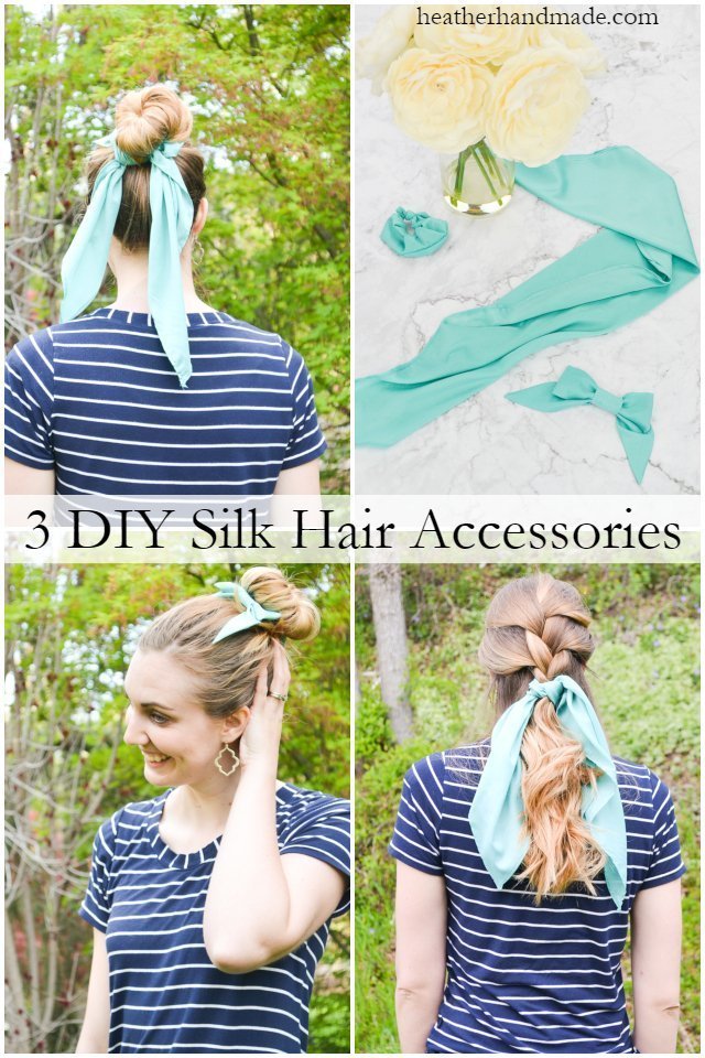 diy silk hair accessories