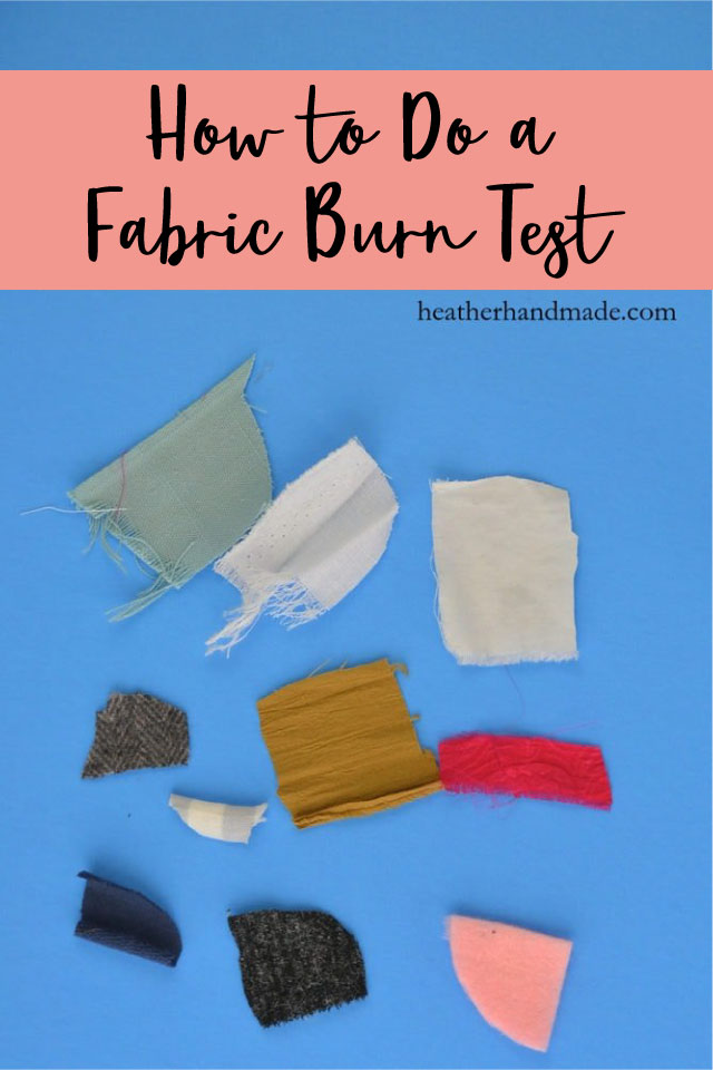 How to Do a Fabric Burn Test