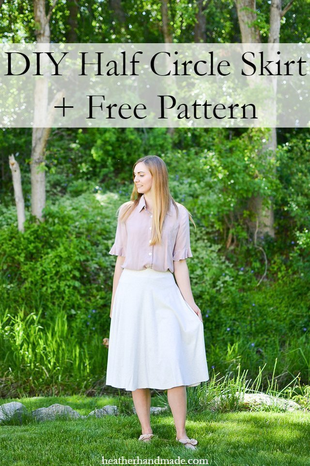 diy half circle skirt