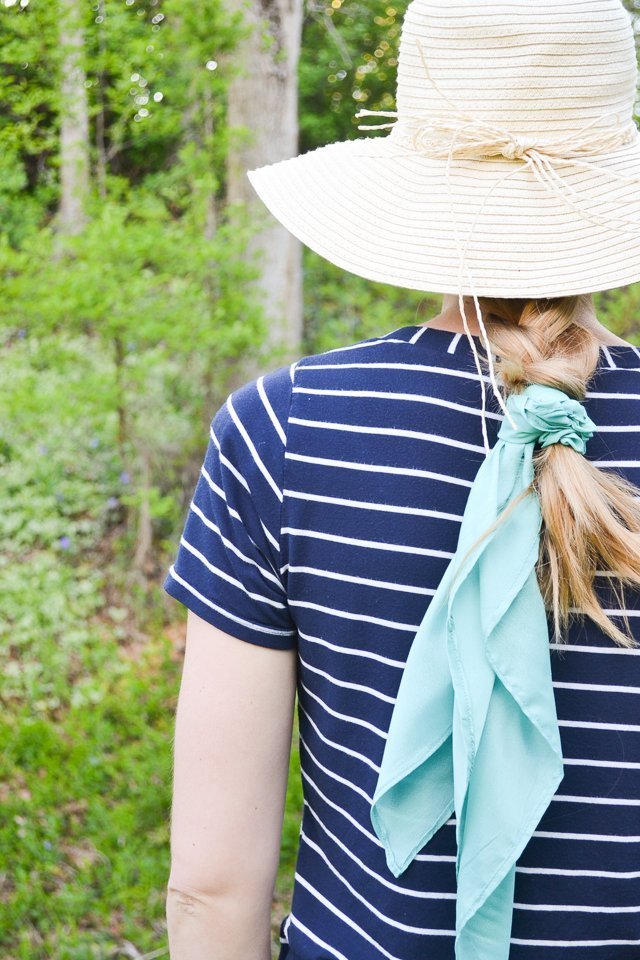 silk scarf woven hat