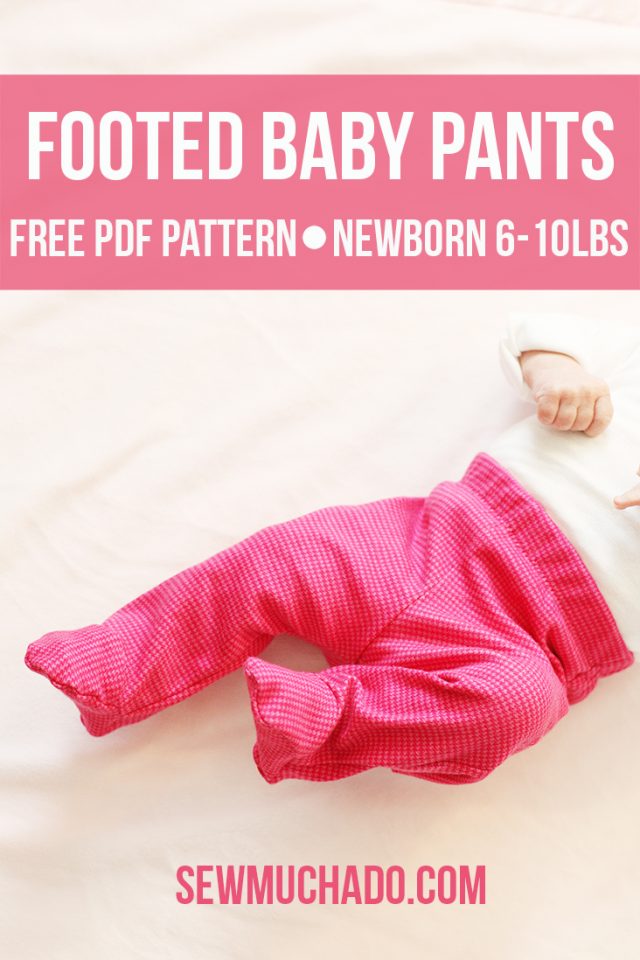 free footed baby pants pattern