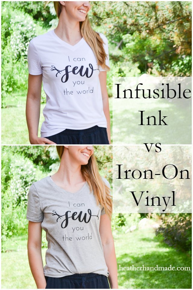 infusible ink vs iron-on vinyl