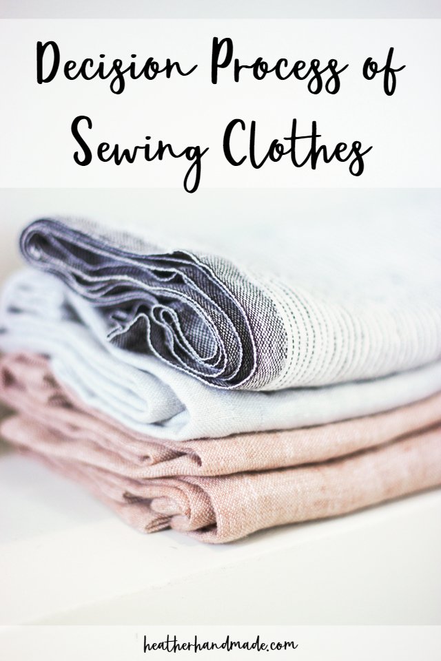 decision process of sewing clothes
