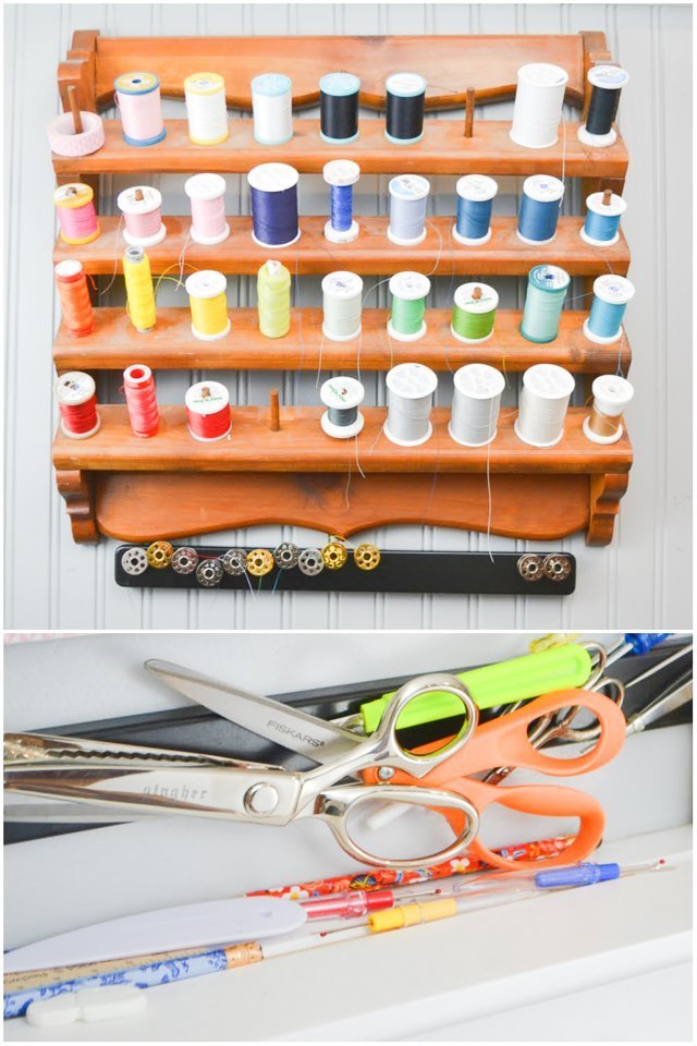 organize sewing room