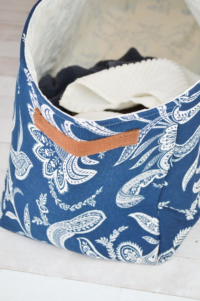 diy fabric bin