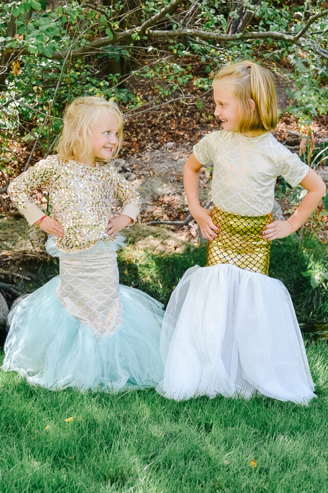 Make a Mermaid Tail Skirt with Tulle